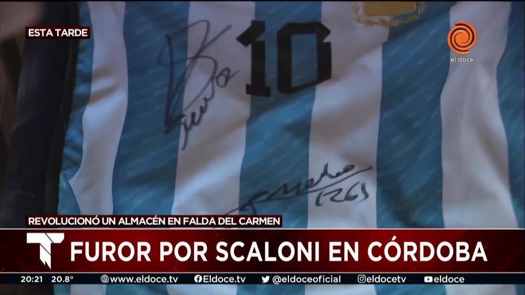 Revolución por Lionel Scaloni en Alta Gracia: el encuentro con Telenoche