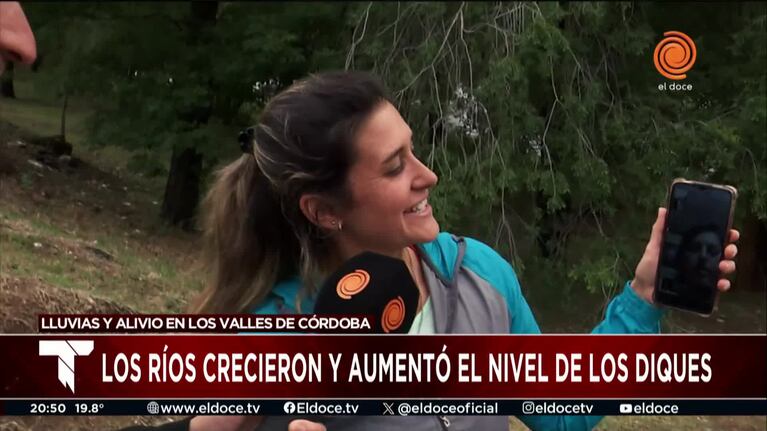 Las crecidas de los ríos trajeron alivio en las sierras de Córdoba
