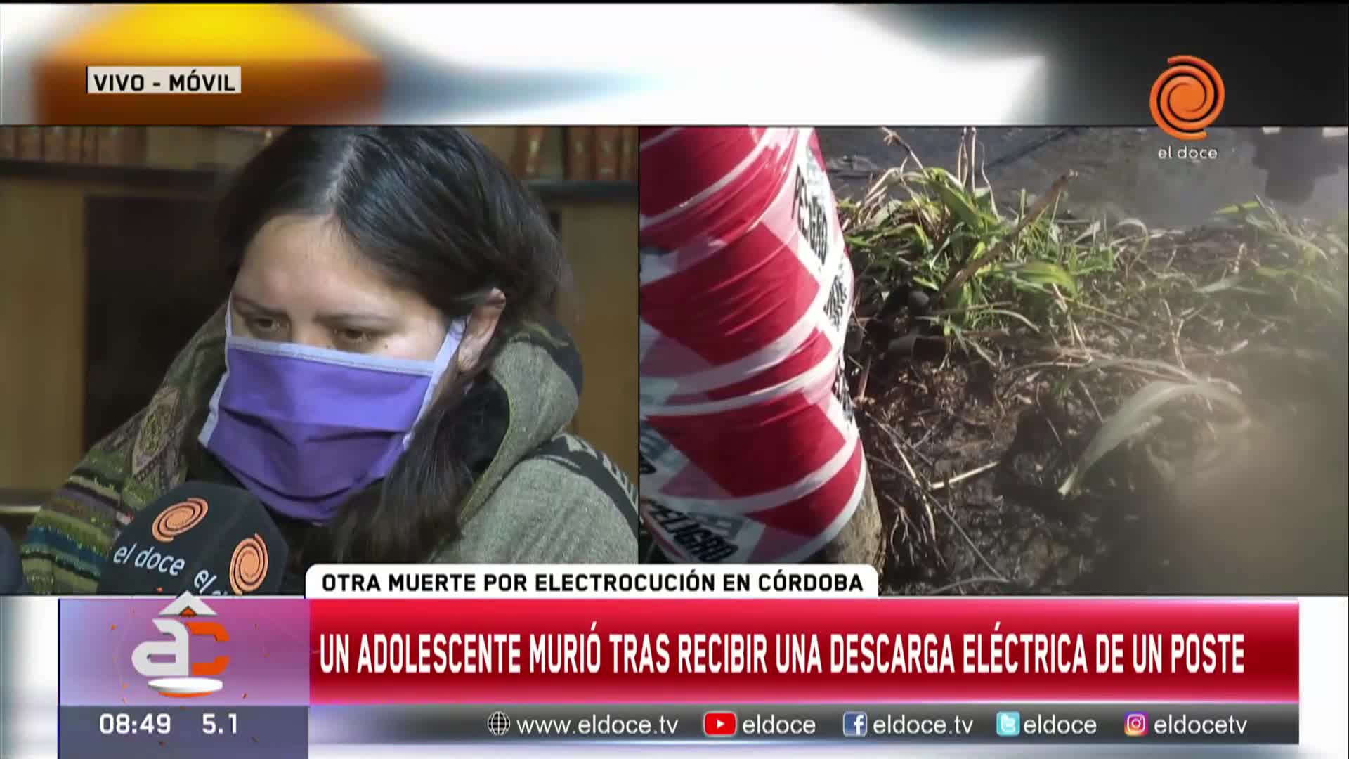 El dolor de la mamá del joven que murió electrocutado