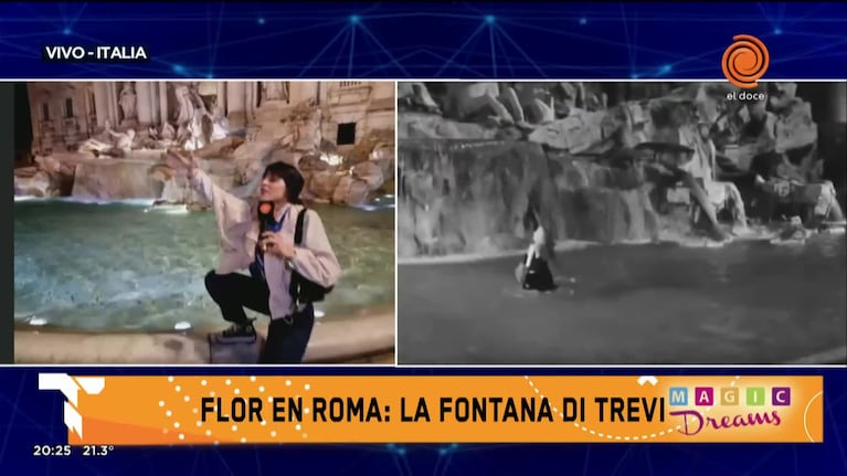 El deseo de Flor Ferrero en la Fontana Di Trevi