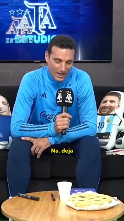 Scaloni y la mención al negocio de su hermana