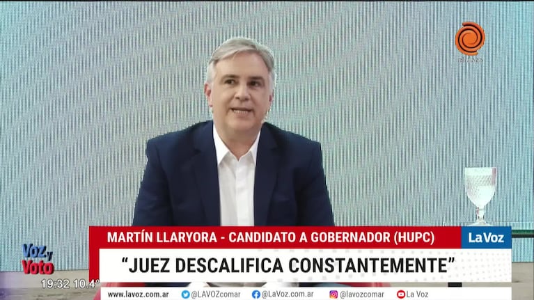 Llaryora cruzó a Juez a una semana de las elecciones