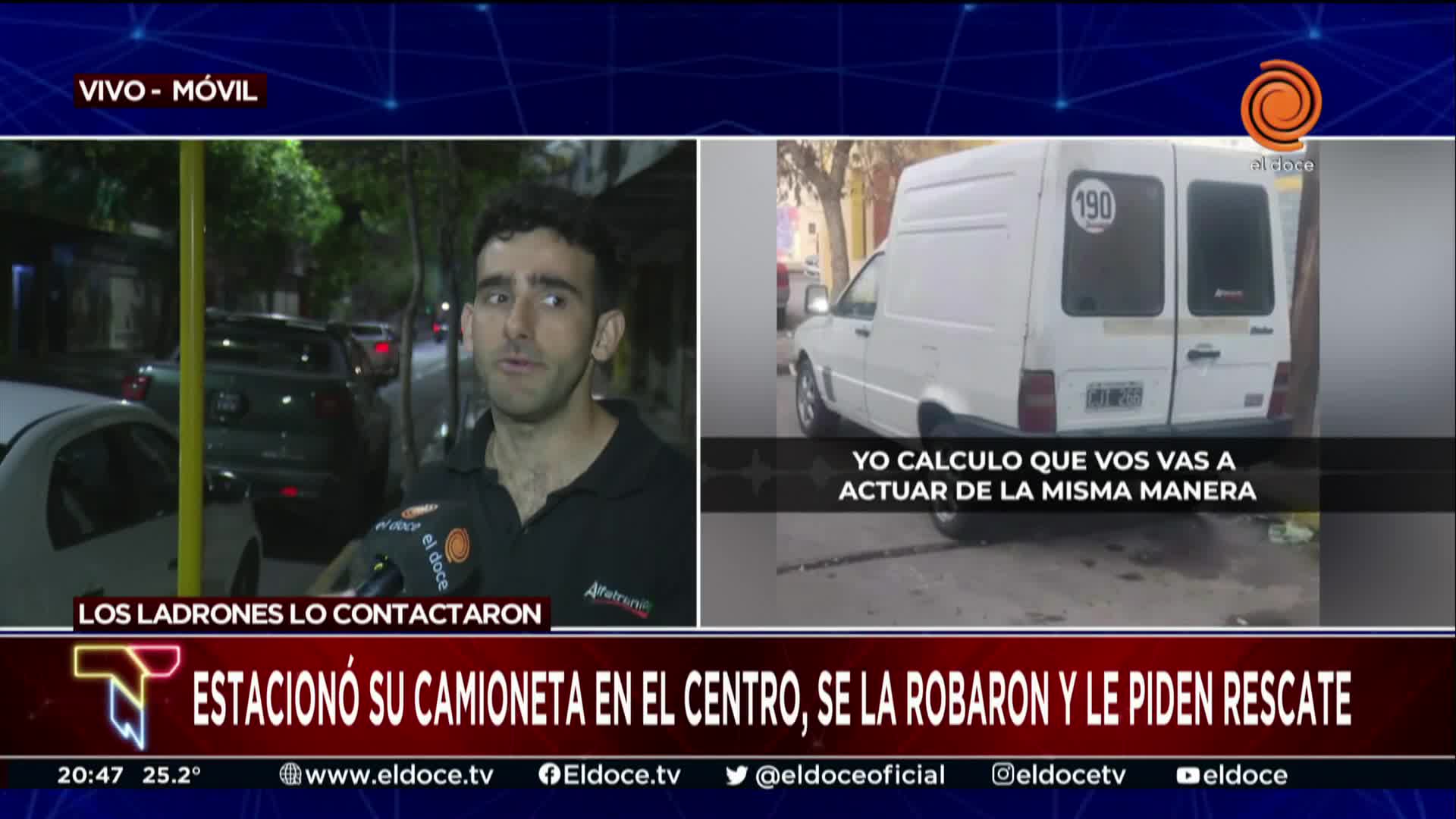 Le robaron la camioneta y lo extorsionan para devolvérsela