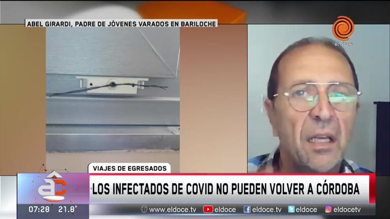 Bariloche: egresados con Covid no pueden volver a Córdoba