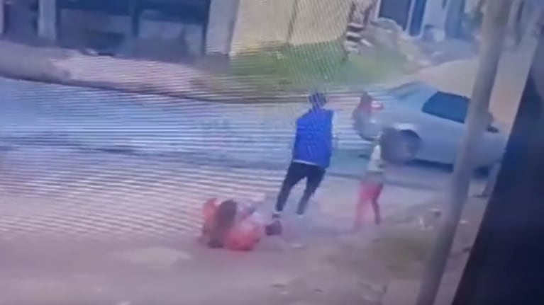 Video: la reacción de una nena que trató de defender a su mamá de un violento robo