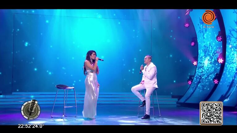 Ángela y Brian ganaron el primer tema de la final