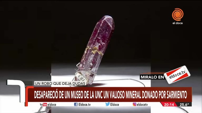 Robaron un valioso mineral de la UNC: la palabra del decano