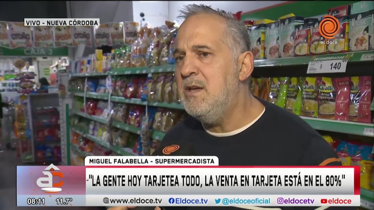 La resignación del dueño de un supermercado en Córdoba