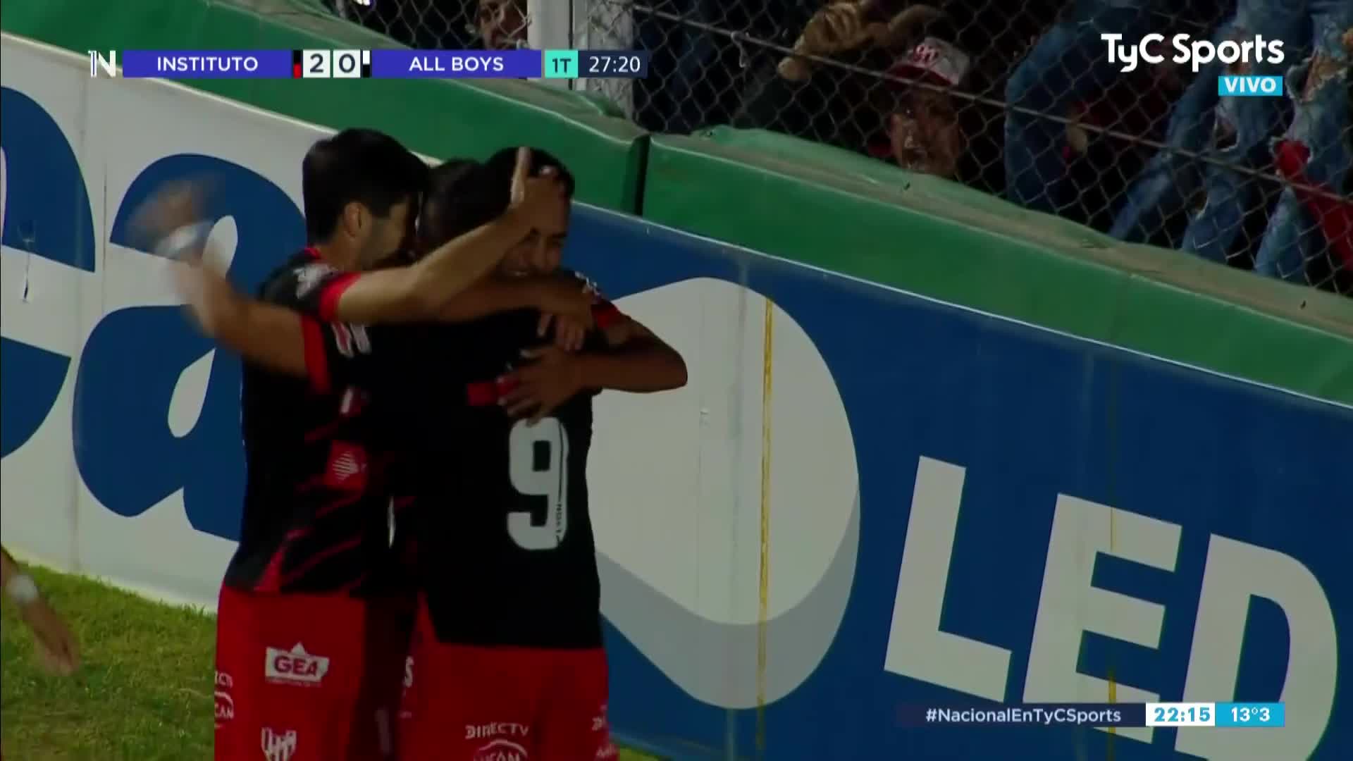 El segundo gol de Instituto ante All Boys