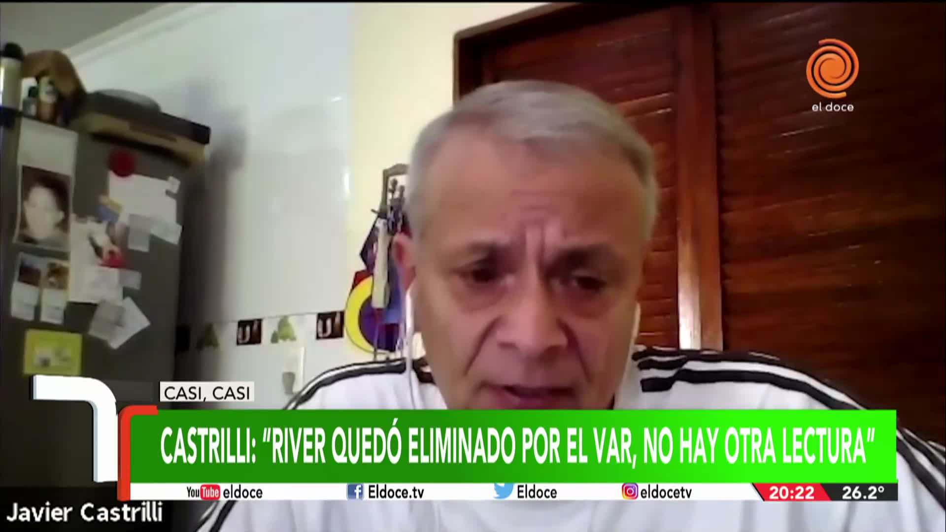 Javier Castrilli: "River quedó eliminado por el Var, no hay otra lectura"