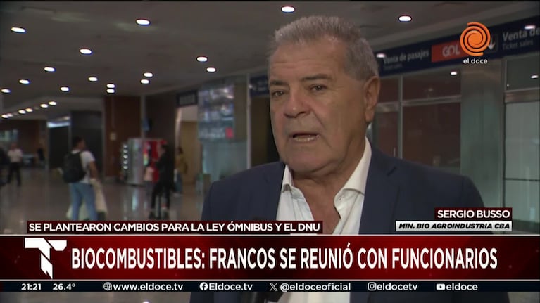 Busso y la reunión con Francos: "Fuimos a defender los intereses de Córdoba"