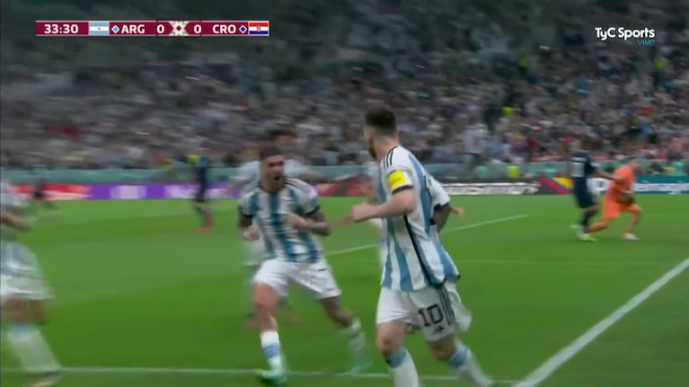 Los goles de Messi y Julián Álvarez para Argentina