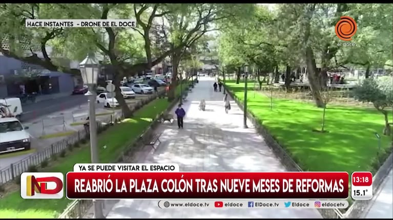 Así se ve la reforma de la Plaza Colón desde el drone de El Doce 