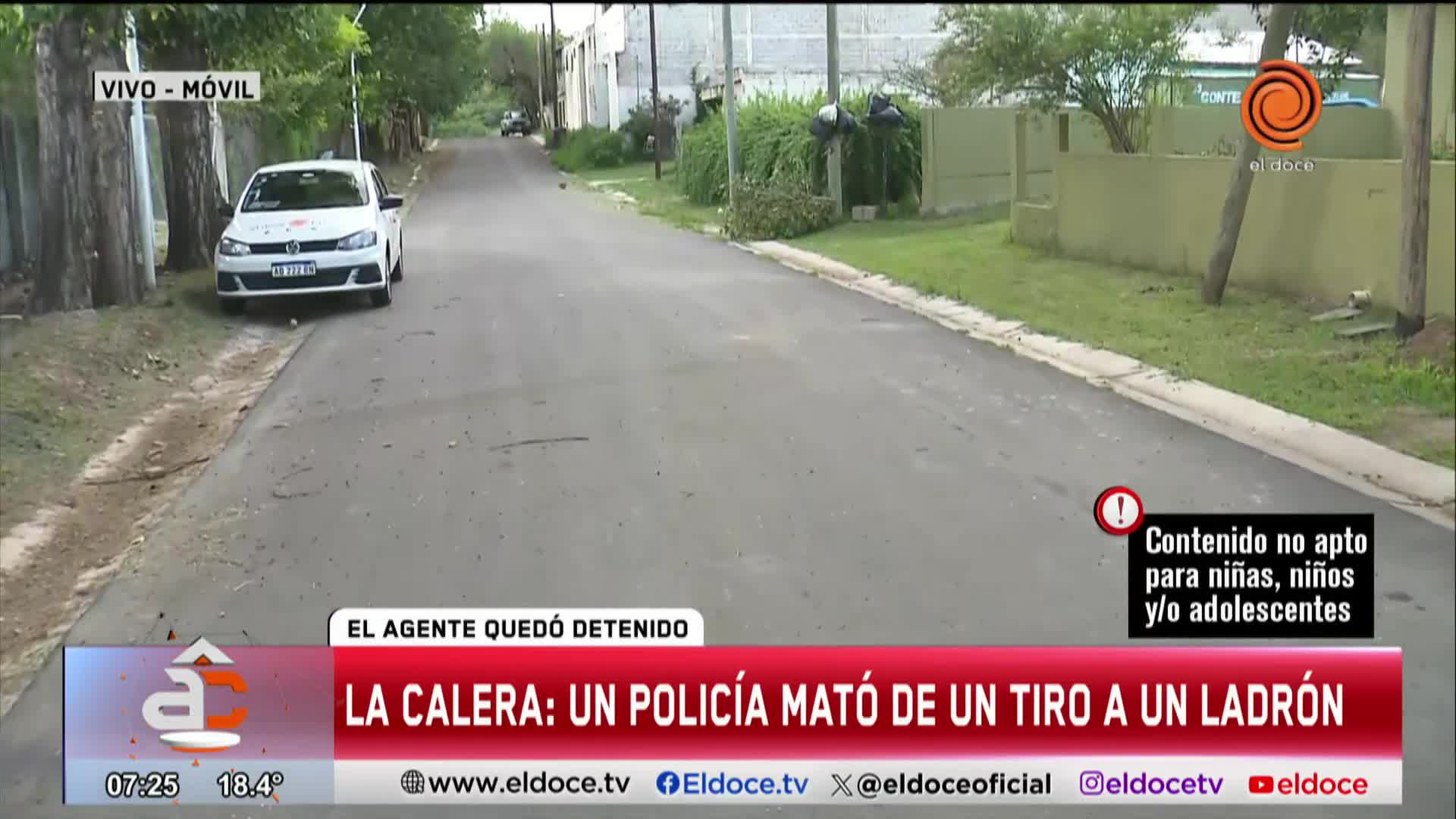 Un vecino dio detalles del tiroteo en el que un policía mató a un ladrón