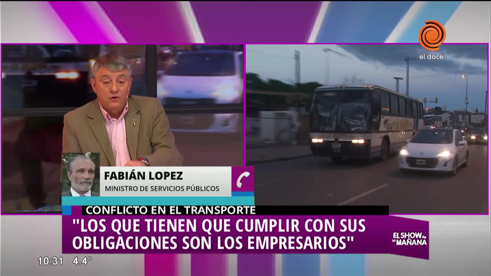 Paro de transporte interurbano por tiempo indeterminado