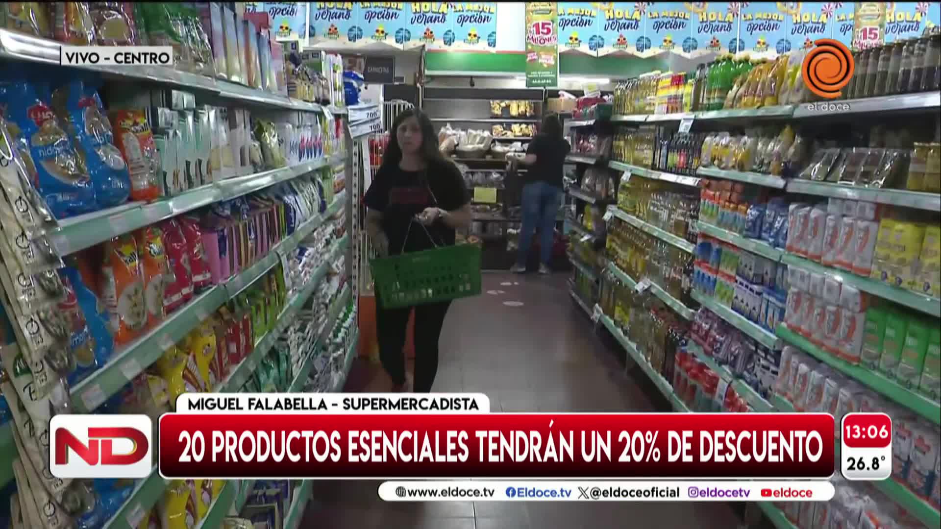 Ya aparecen en góndola los productos con precios diferenciados