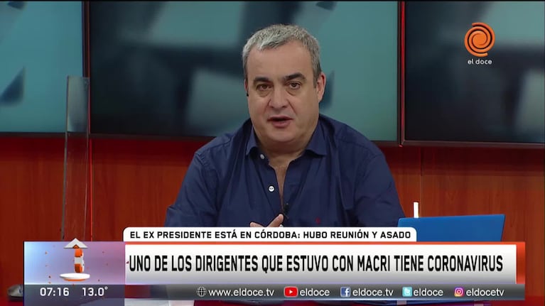 Legislador que compartió un asado con Macri tiene coronavirus