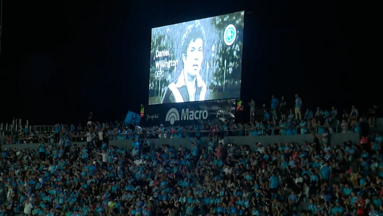 El homenaje a Daniel Willington en el Gigante de Alberdi previo al partido de Belgrano
