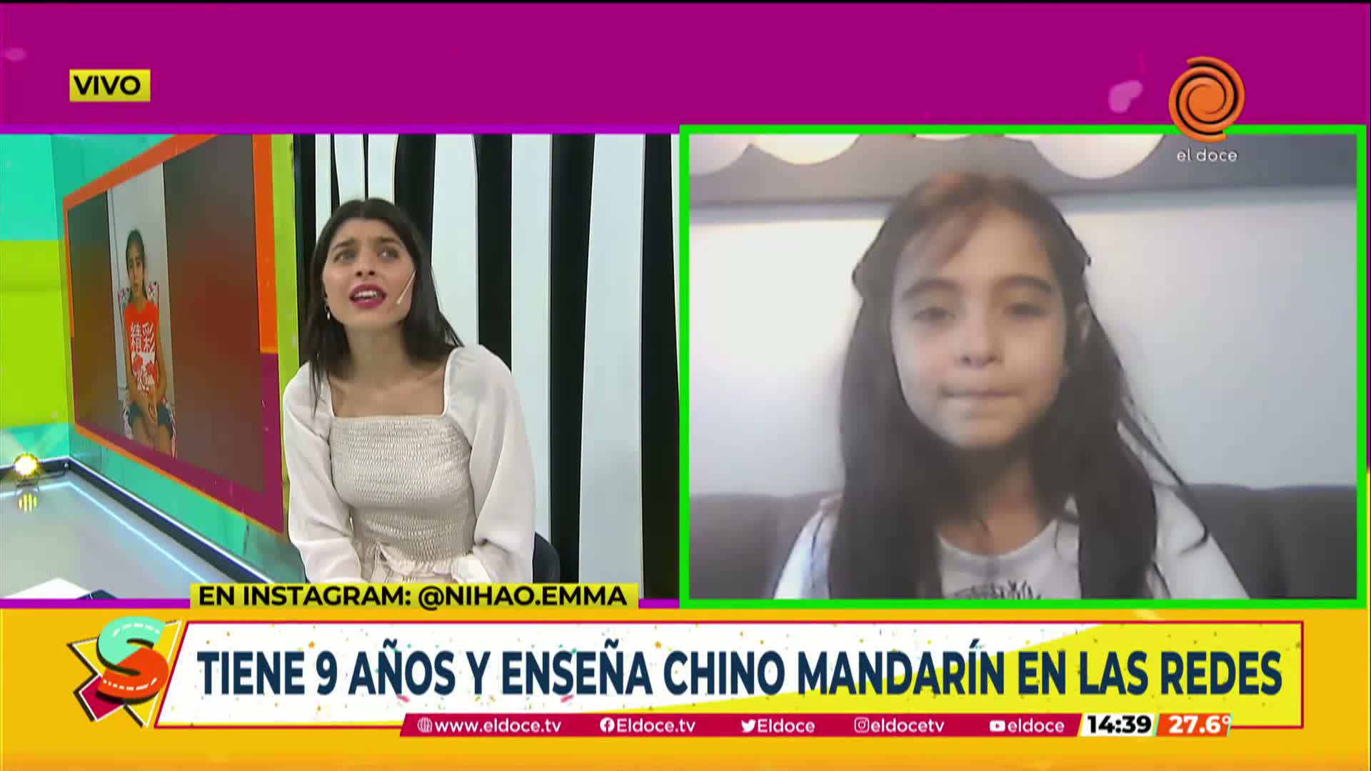 Tiene 9 años y enseña chino mandarín en sus redes 