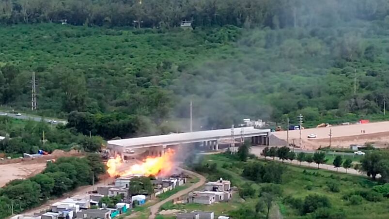 Impactante video de la explosión del gasoducto en Villa María