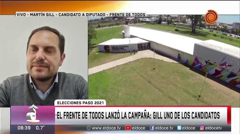 Martin Gill, candidato K en Córdoba, y el debate sobre la renuncia de funcionarios