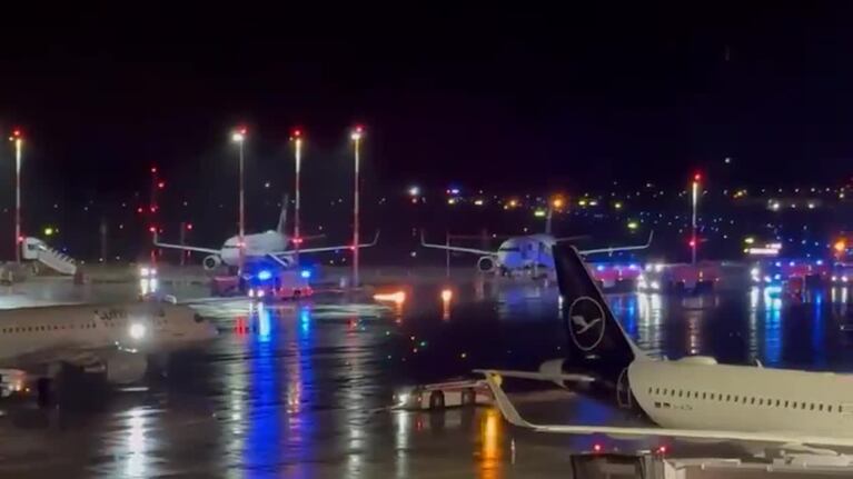 Tiró bombas molotov en un aeropuerto