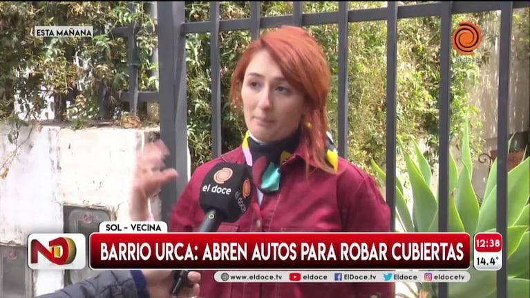 Robo de cubiertas: en Urca rompen lunetas para llevarse los auxilios