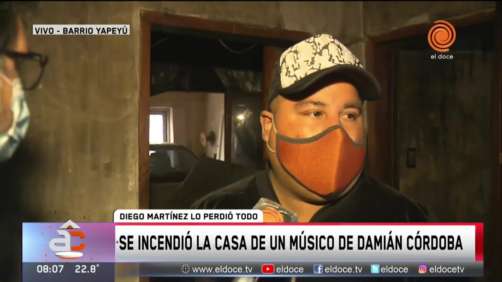 Cuarteteros perdieron todo por un incendio