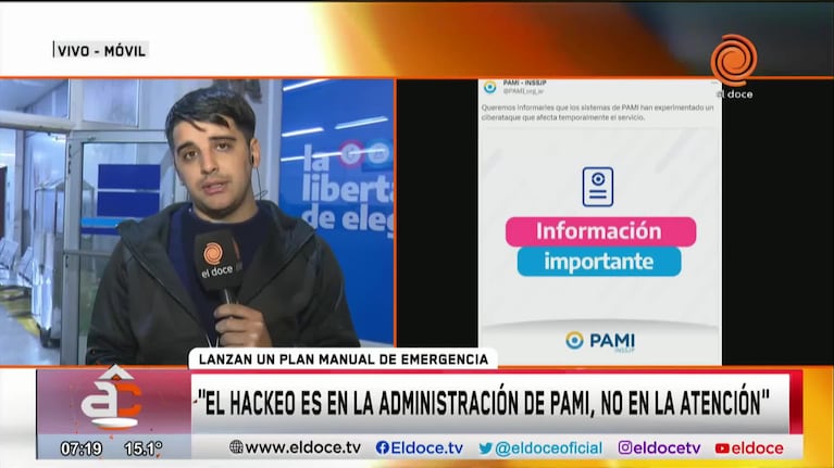 Pami lanzó un plan de emergencia para garantizar la atención tras el ciberataque