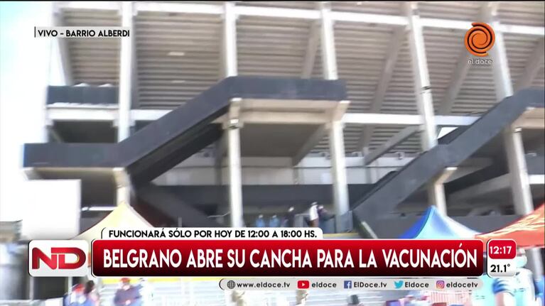 El Gigante de Alberdi se convirtió en centro de vacunación contra el Covid-19