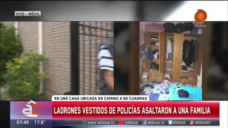 Violento asalto de "poliladrones": golpearon y amenazaron a abuelos