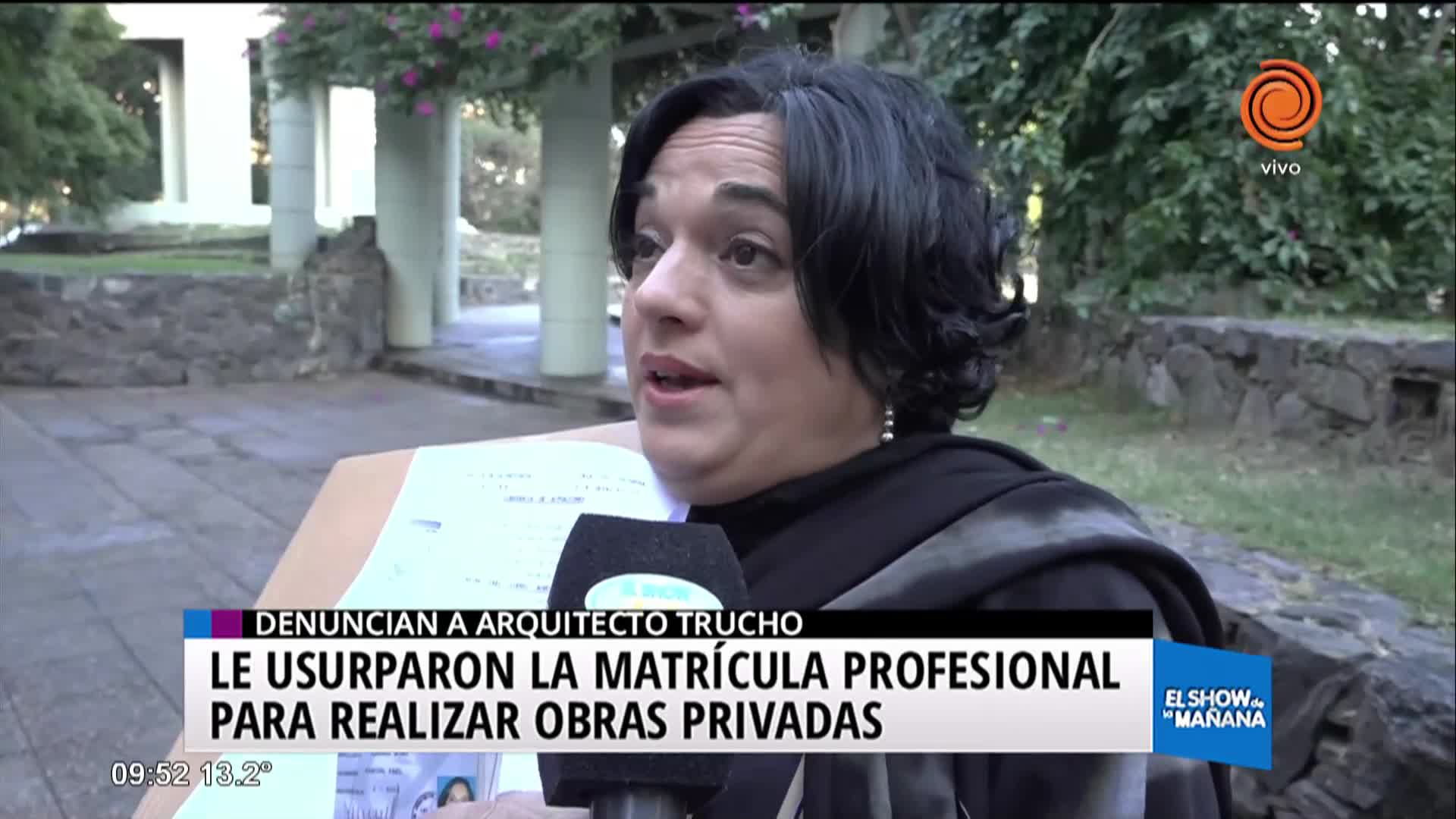 Una arquitecta denuncia que le usurparon la matrícula