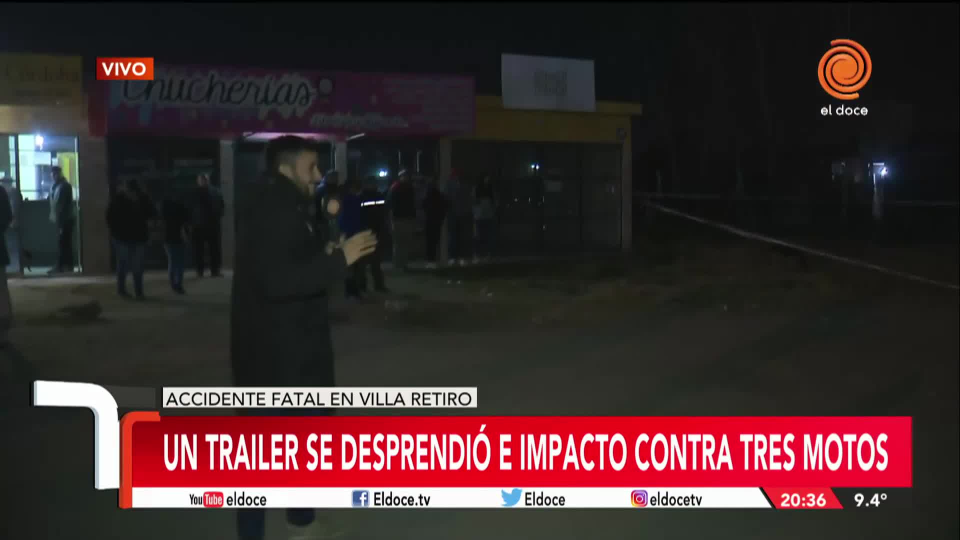 Murió al ser embestido por el tráiler de una camioneta que se desprendió