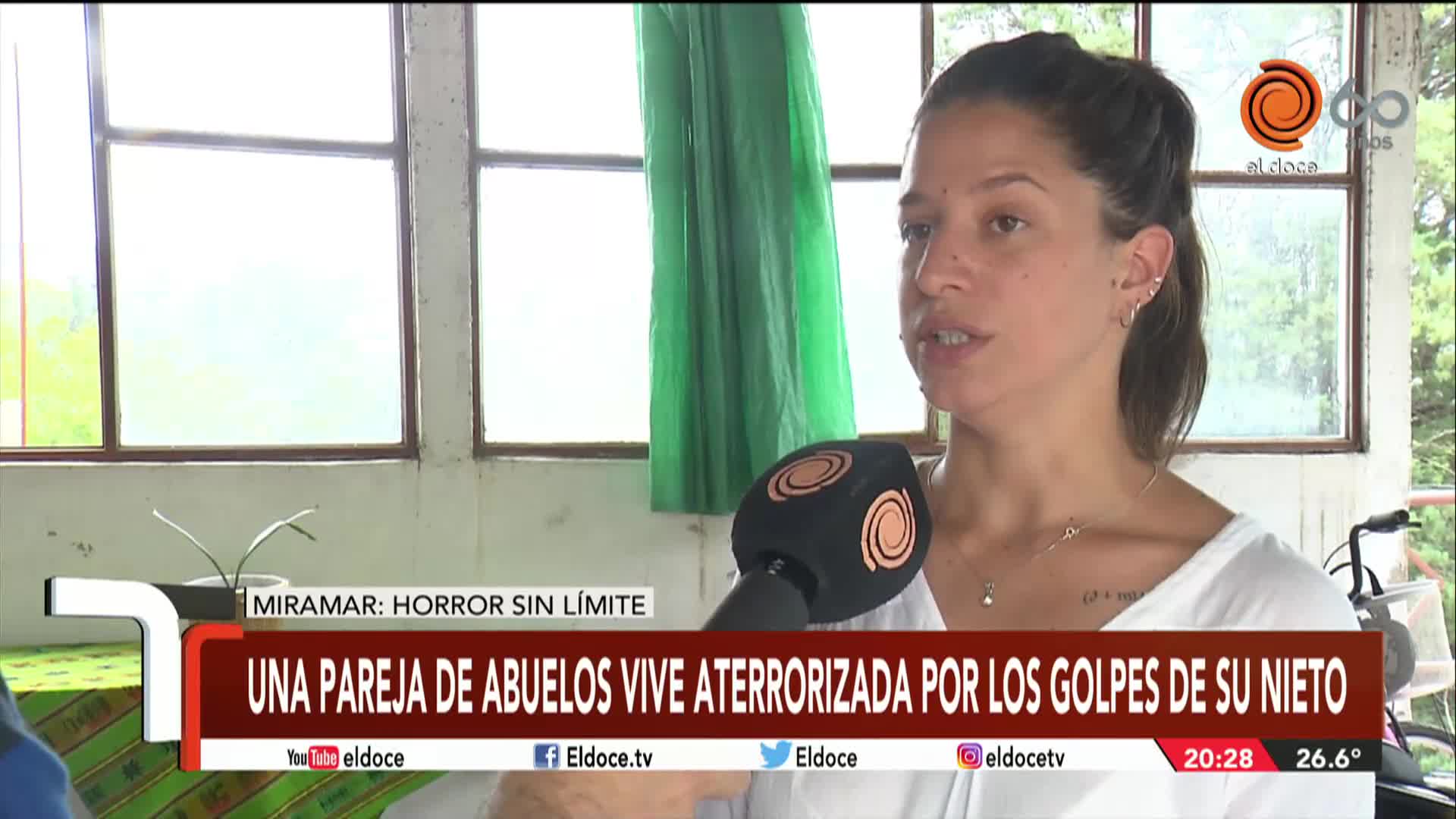 El joven que golpeó a sus abuelos fue denunciado por su prima