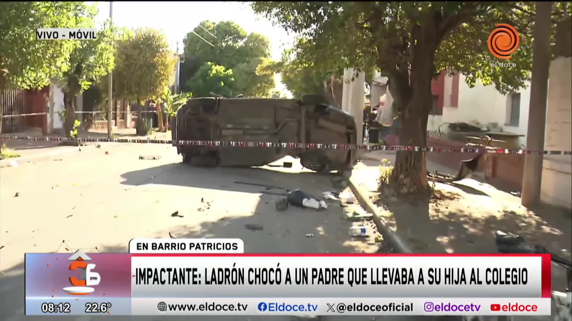 Robó un auto, huyó y chocó contra otro vehículo