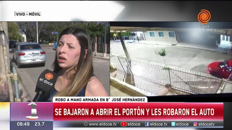 Les robaron el auto a punto de pistola en la puerta de su casa