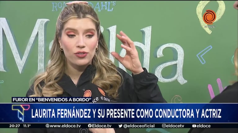 Laurita Fernández habló de su éxito con Bienvenidos a Bordo