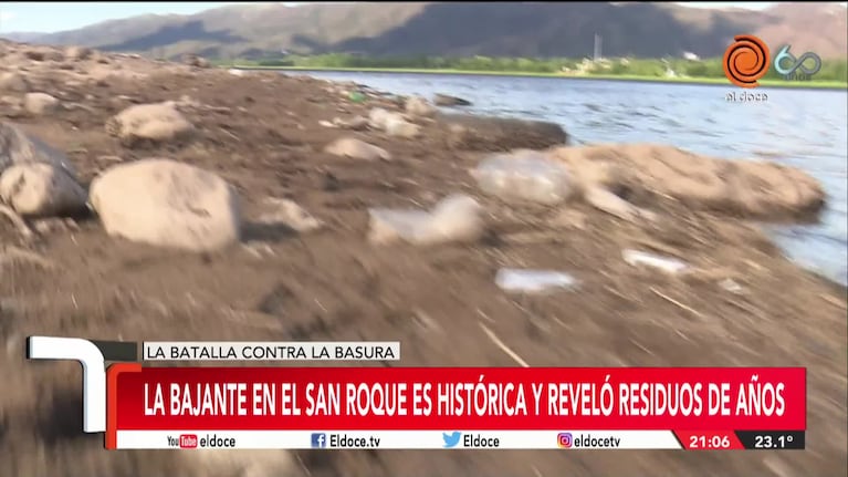 La basura en el Lago San Roque: la palabra de un biólogo