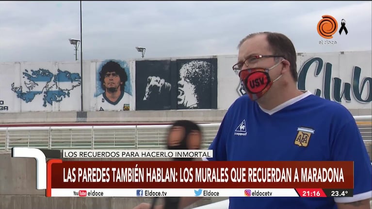 Los murales de Diego Maradona, el otro homenaje en las calles de Córdoba