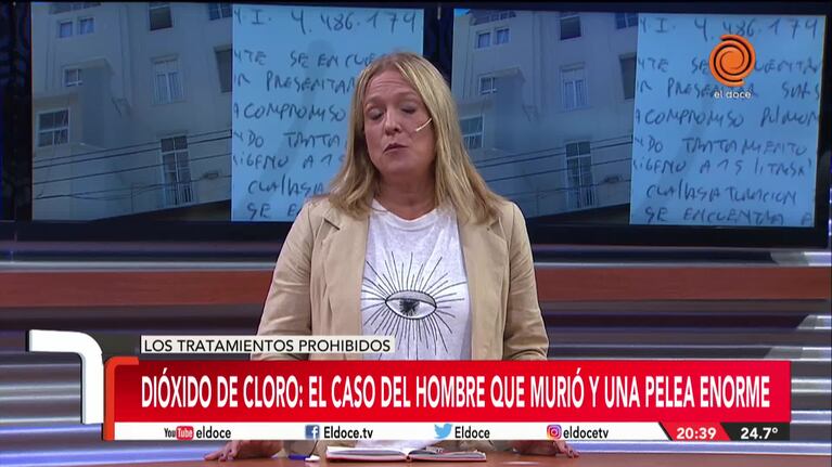 Covid-19: denuncias cruzadas por el paciente que recibió dióxido de cloro y murió