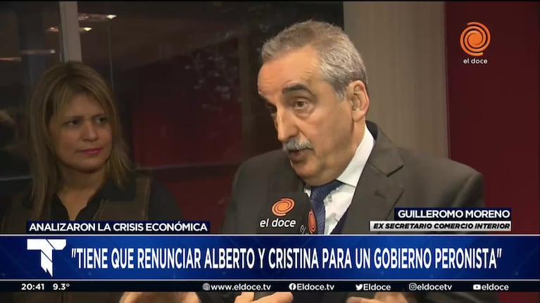 Guillermo Moreno opinó sobre la reunión entre CFK y Melconian: "Es un atrevido"
