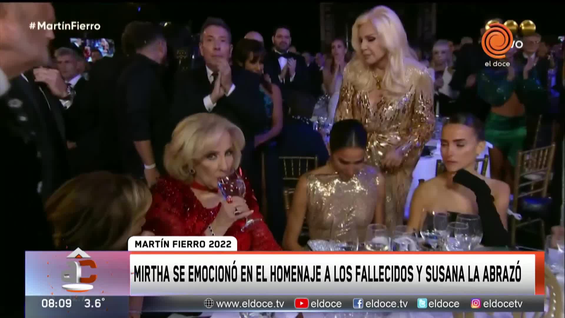 La emoción de Mirtha Legrand