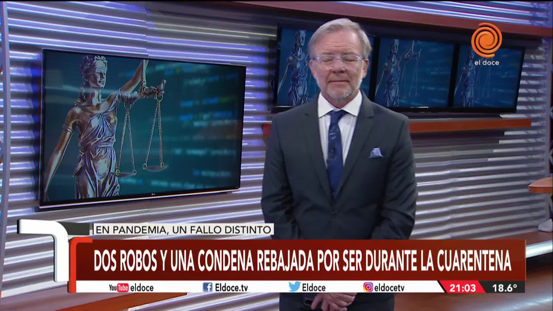 Le bajaron la pena a un ladrón que robó y amenazó con un cuchillo en una panadería