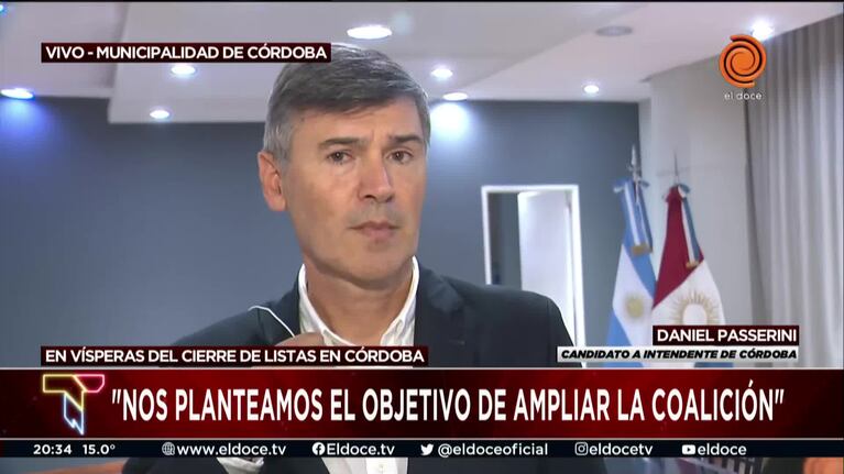 Passerini confirmó que Pretto será su candidato a viceintendente