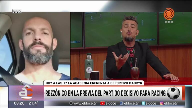 Rezzónico palpita el partido de Racing por el ascenso