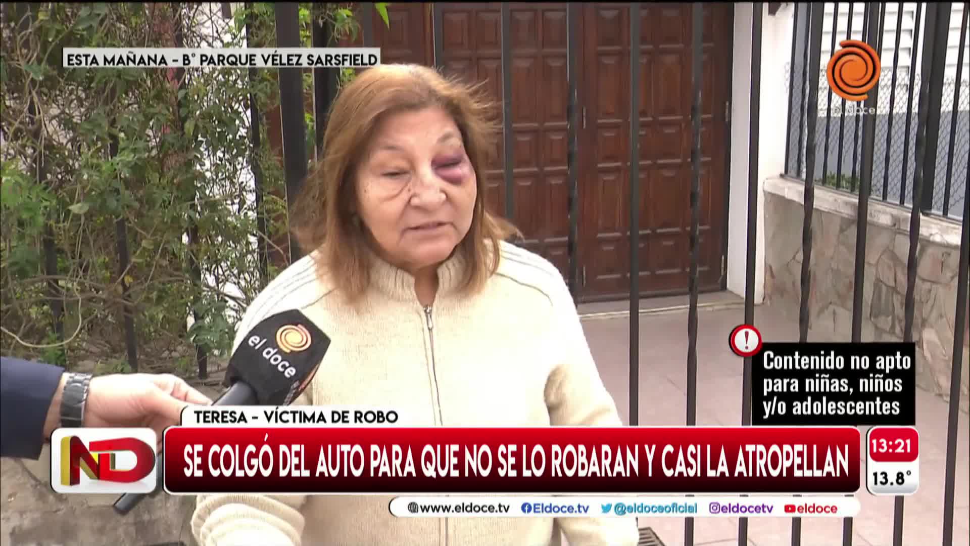 El dramático relato de una jubilada a la que le robaron el auto