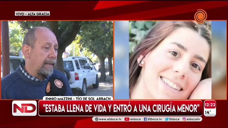 La familia de Sol Arbach: "Es un dolor tremendo"