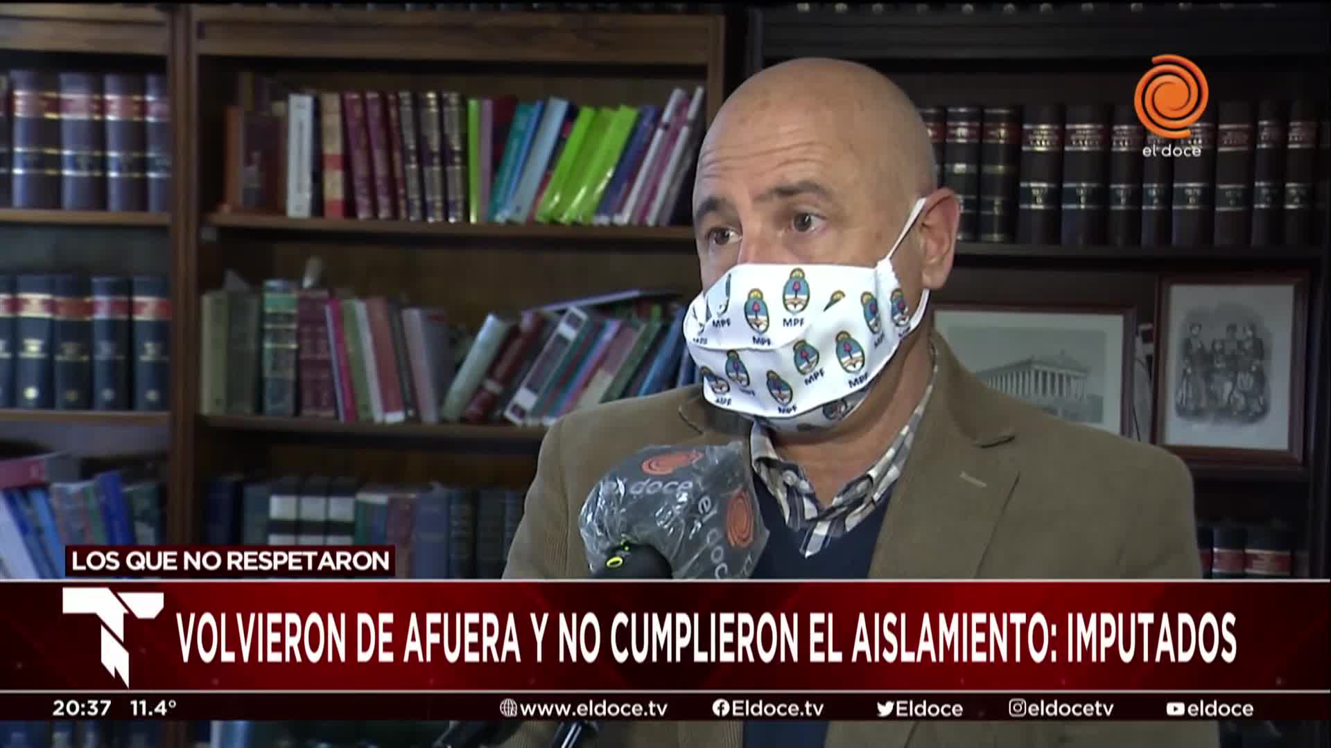 El fiscal Hairabedián imputó a seis viajeros que no se aislaron al llegar