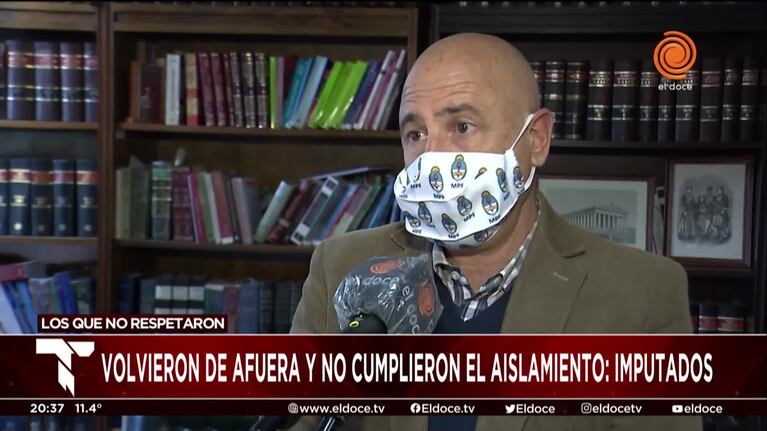 El fiscal Hairabedián imputó a seis viajeros que no se aislaron al llegar