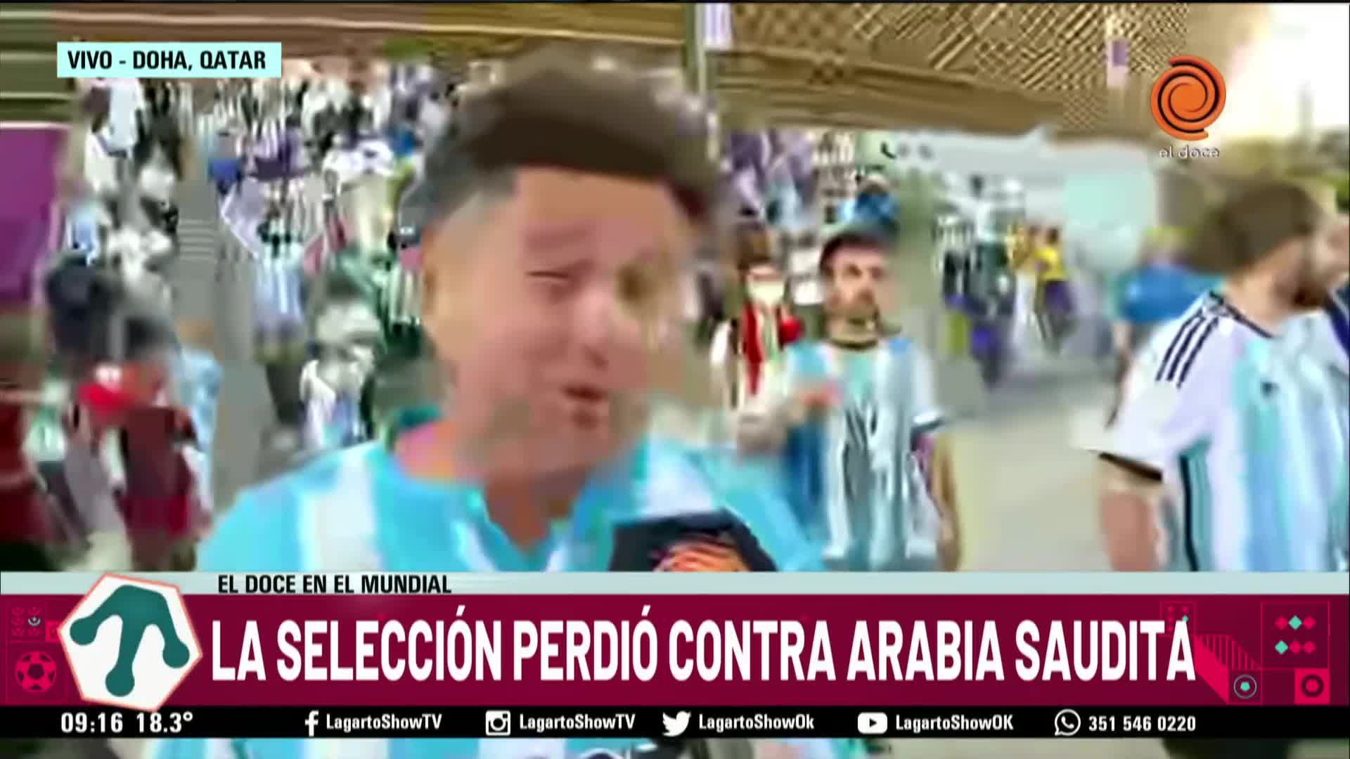 El dolor de Jorge Cuadrado por la derrota ante Arabia Saudita